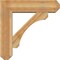 Ekena Millwork Legacy Craftsman Rough Sawn Bracket w/ Offset Brace, Western Red Cedar, 8"W x 30"D x 30"H BKT0806X30X30LEC04RWR - alternate 4